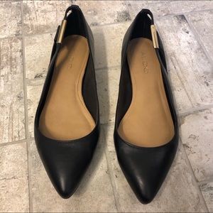 Black also flats